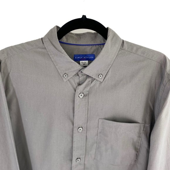 NWT Grey Oxford Shirt - Picture 3 of 9